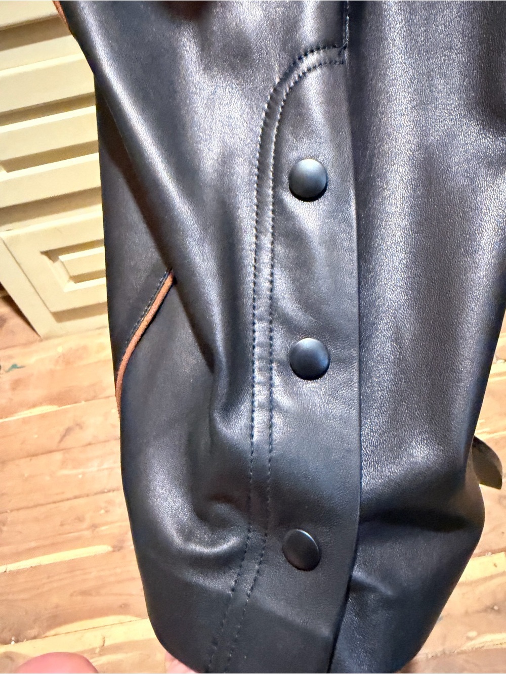 VTG Escada by Margaretha Ley Leather Pencil Skirt - Picture 3 of 4